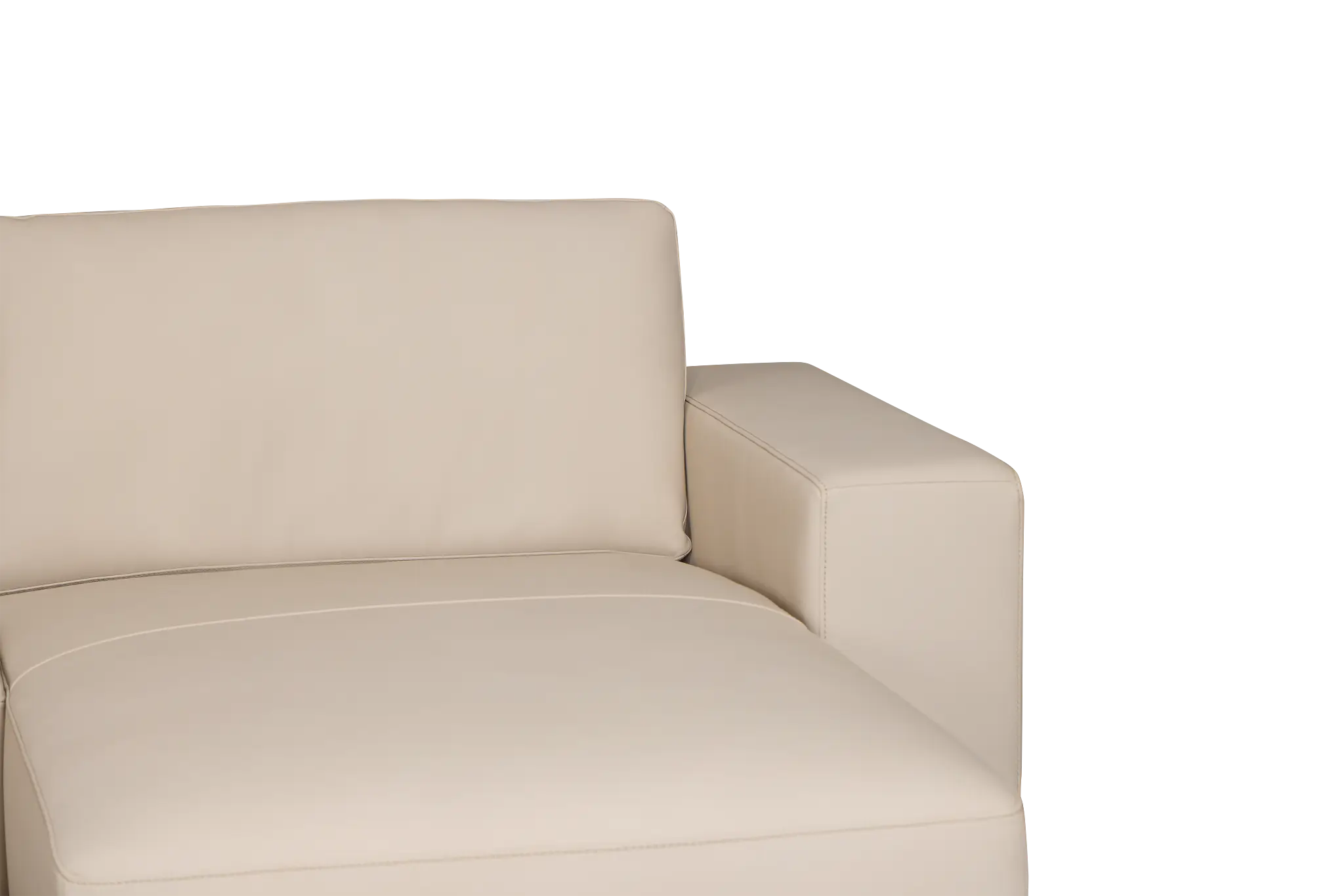 Kellan Ivory Leather Right Chaise Sectional Kellan Ivory Leather Right Chaise Sectional