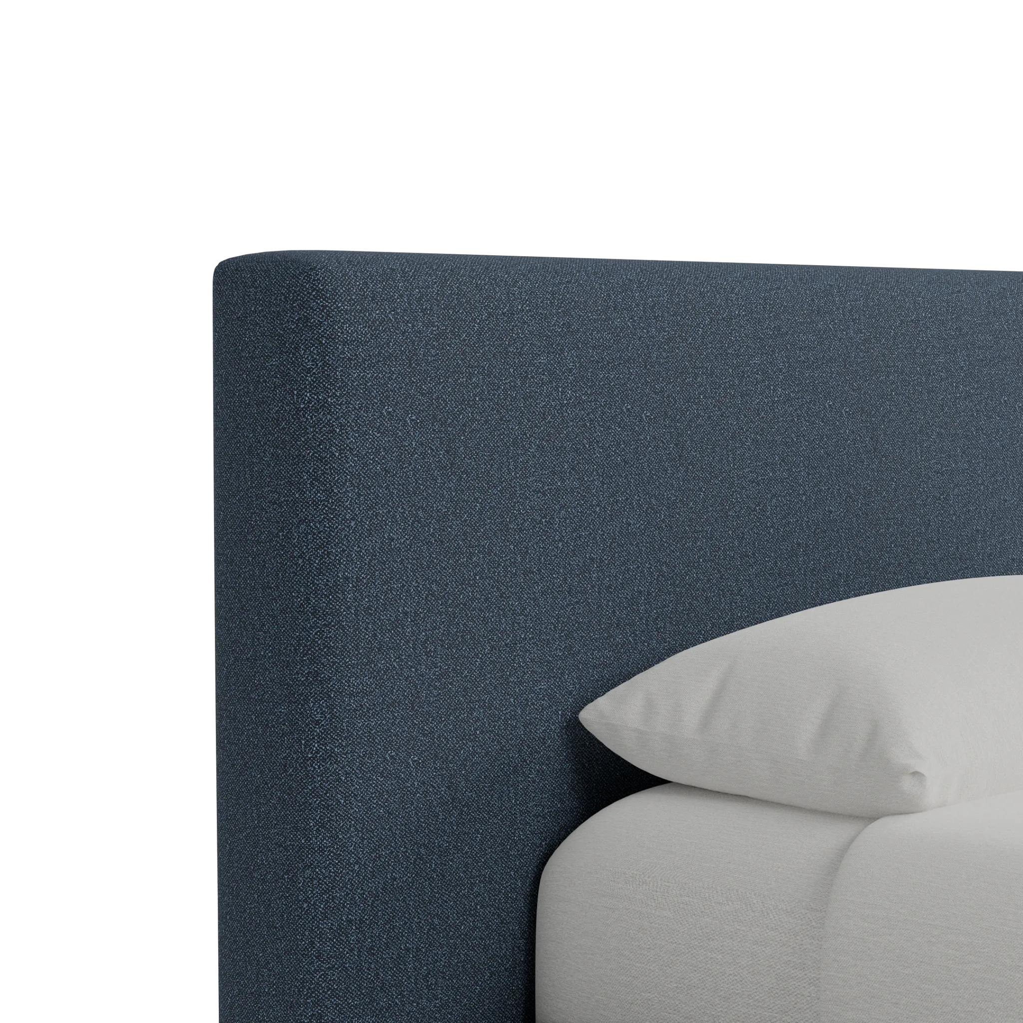 Grayton Maguire Pewter 44" Upholstered Platform Bed