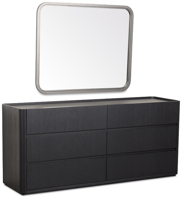 Nomad Black Dresser & Mirror