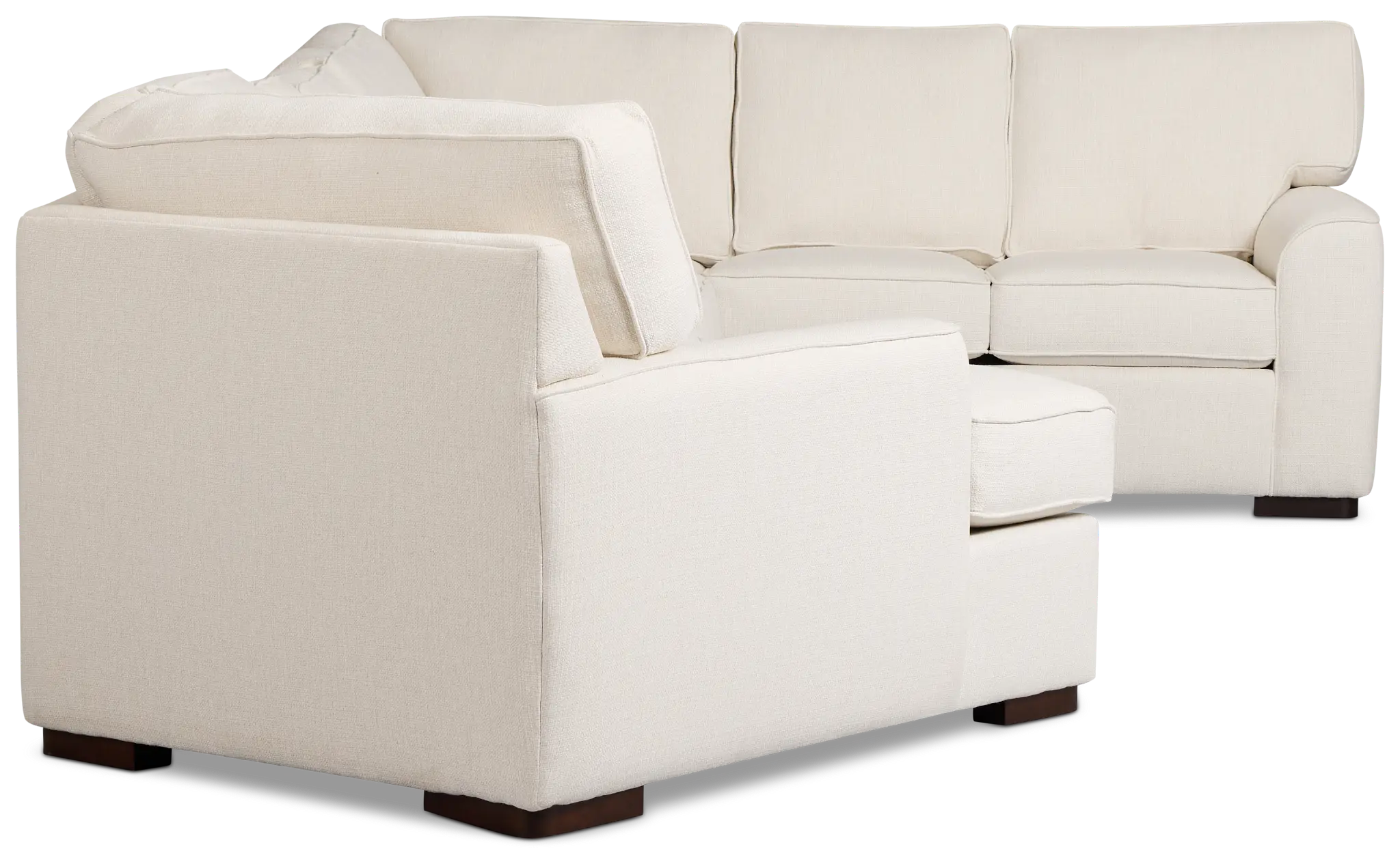 Sinclair Light Beige Fabric Left Cuddler Memory Foam Sleeper Sectional Sinclair Light Beige Fabric Left Cuddler Memory Foam Sleeper Sectional
