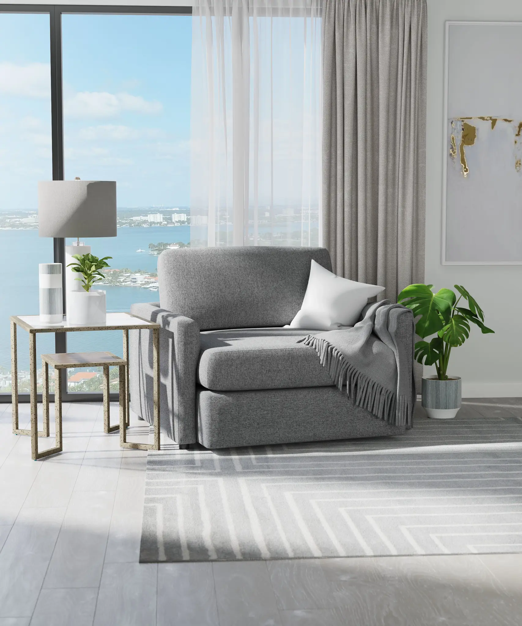 Noah Gray Fabric Chair Noah Gray Fabric Chair