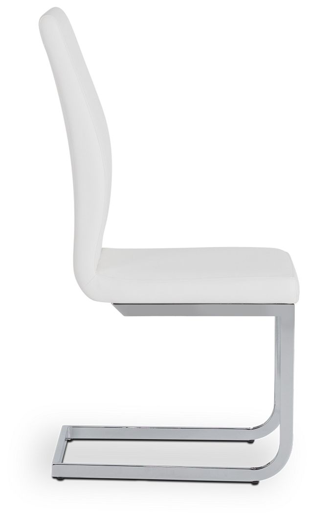 Axel White Upholstered Side Chair