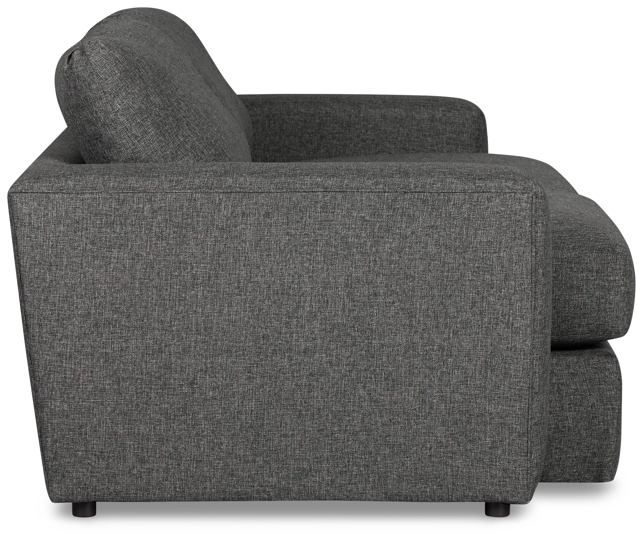 Brantley Dark Gray Fabric Loveseat Brantley Dark Gray Fabric Loveseat