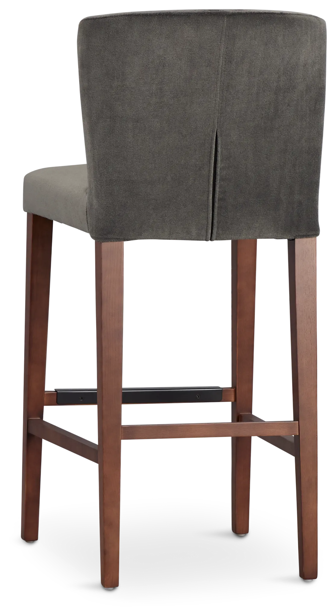 Bentley Dark Gray Velvet 30" Upholstered Barstool