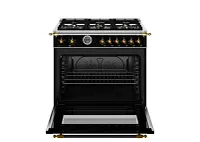 Bertazzoni Heritage Series Black 36" Gas Range