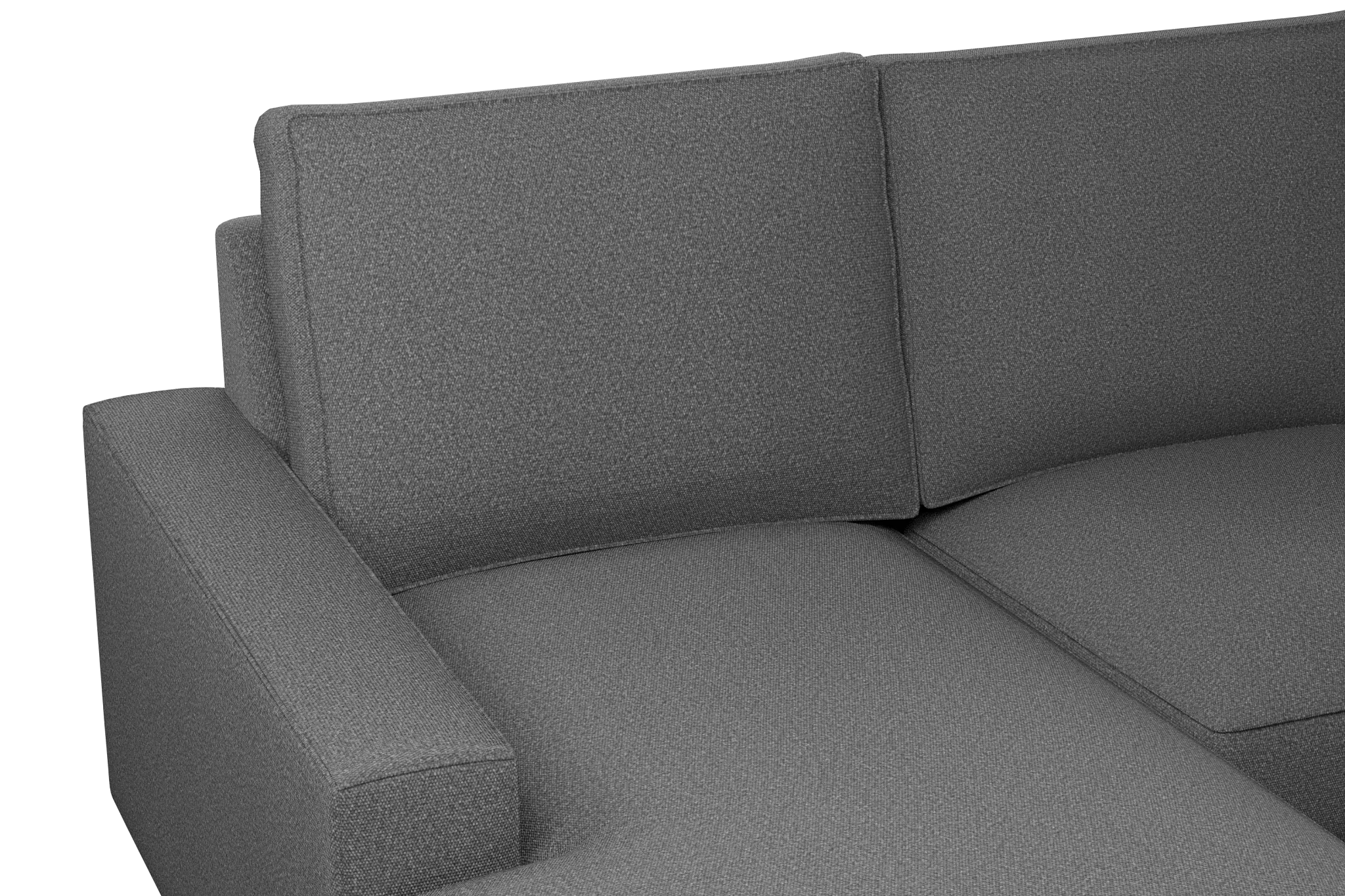 Edgewater Delray Dark Gray Large Left Chaise Sectional