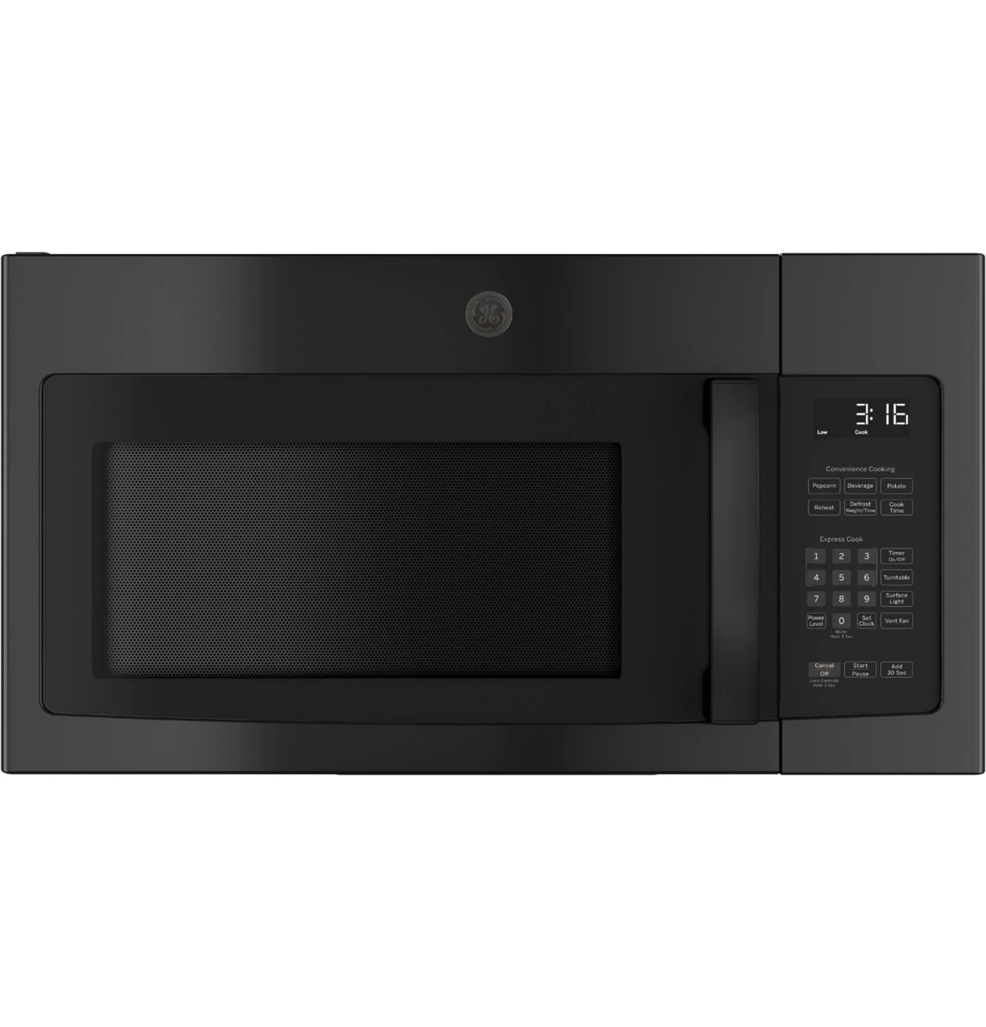 Ge 3163 Series Black Over-the-range Microwave