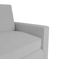 Siesta Suave White Fabric Memory Foam Sleeper