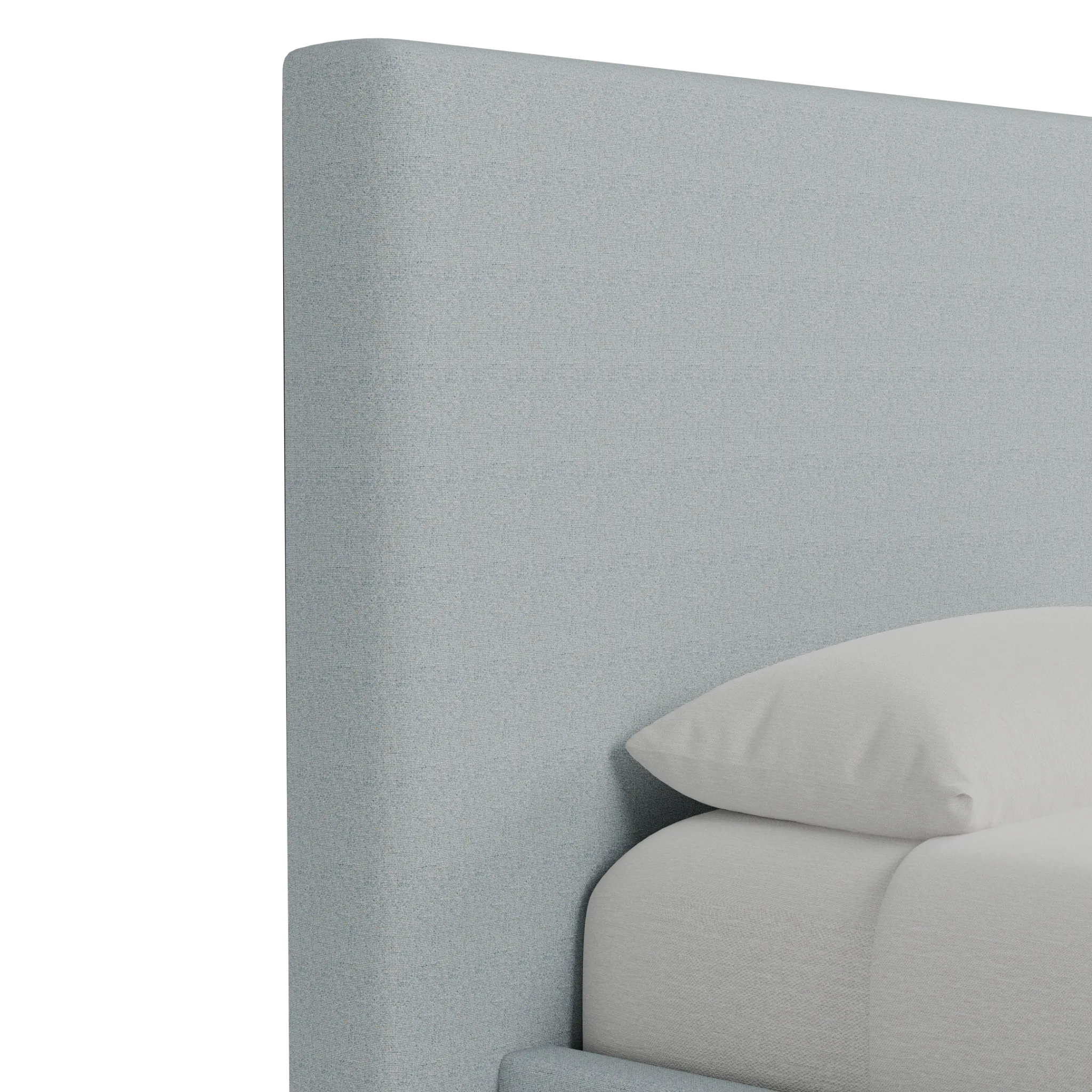 Grayton Natural Beauty Light Blue 54" Upholstered Platform Bed