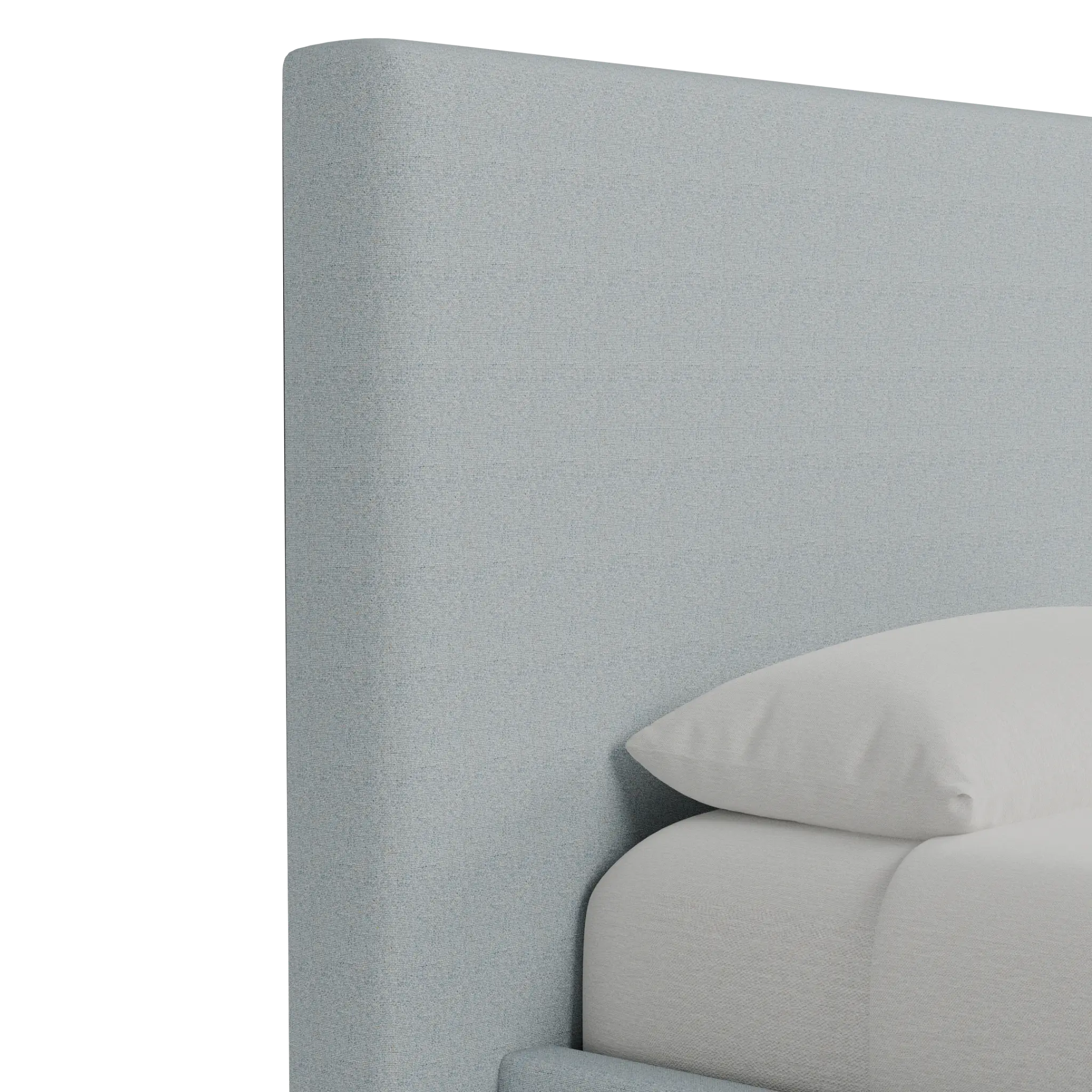 Grayton Natural Beauty Light Blue 54" Upholstered Platform Bed Grayton Natural Beauty Light Blue 54" Upholstered Platform Bed