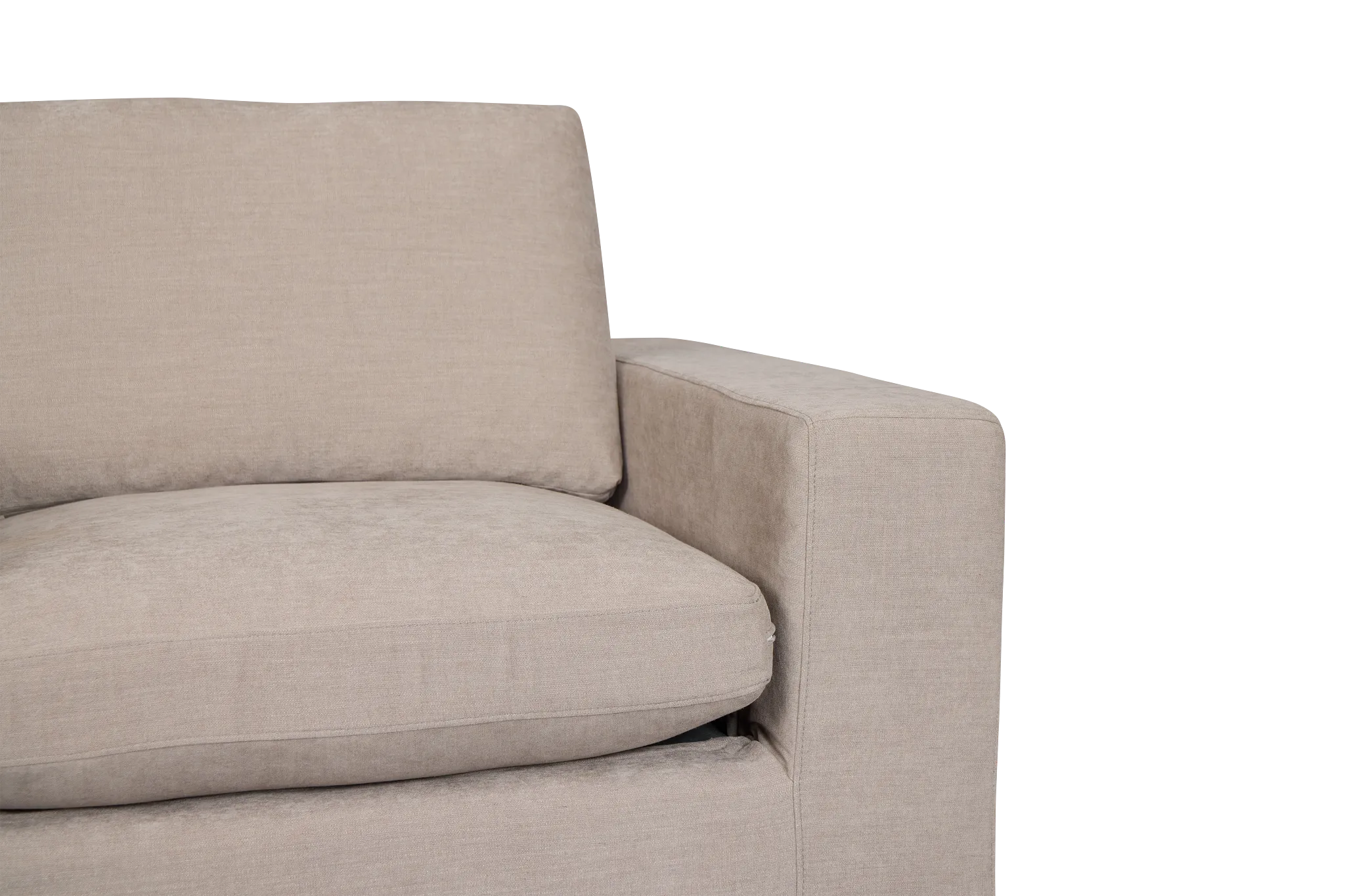 Breeze Taupe Fabric Swivel Chair