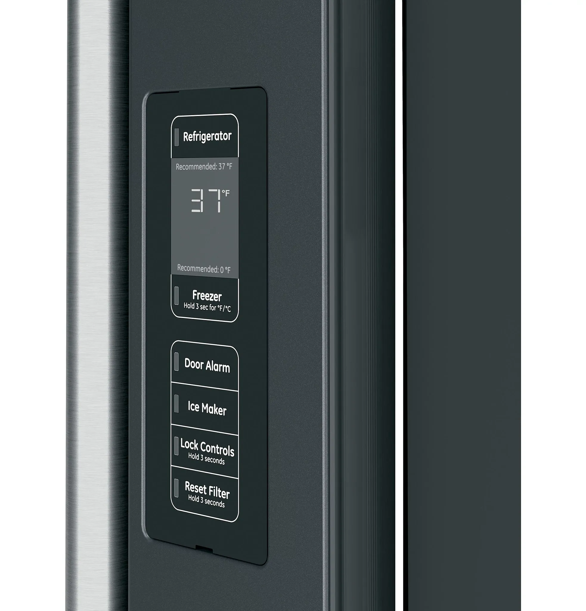Cafe 23 Series Black Bottom Freezer Refrigerator