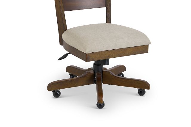 Vista Mid Tone Wood Desk Chair