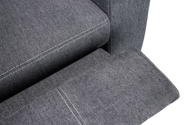 Callum Dark Gray Fabric Recliner