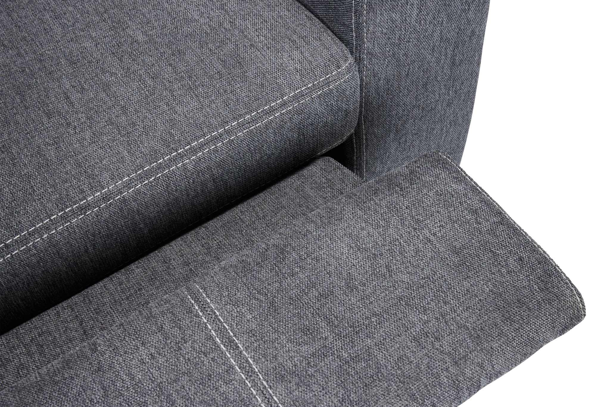 Callum Dark Gray Fabric Recliner