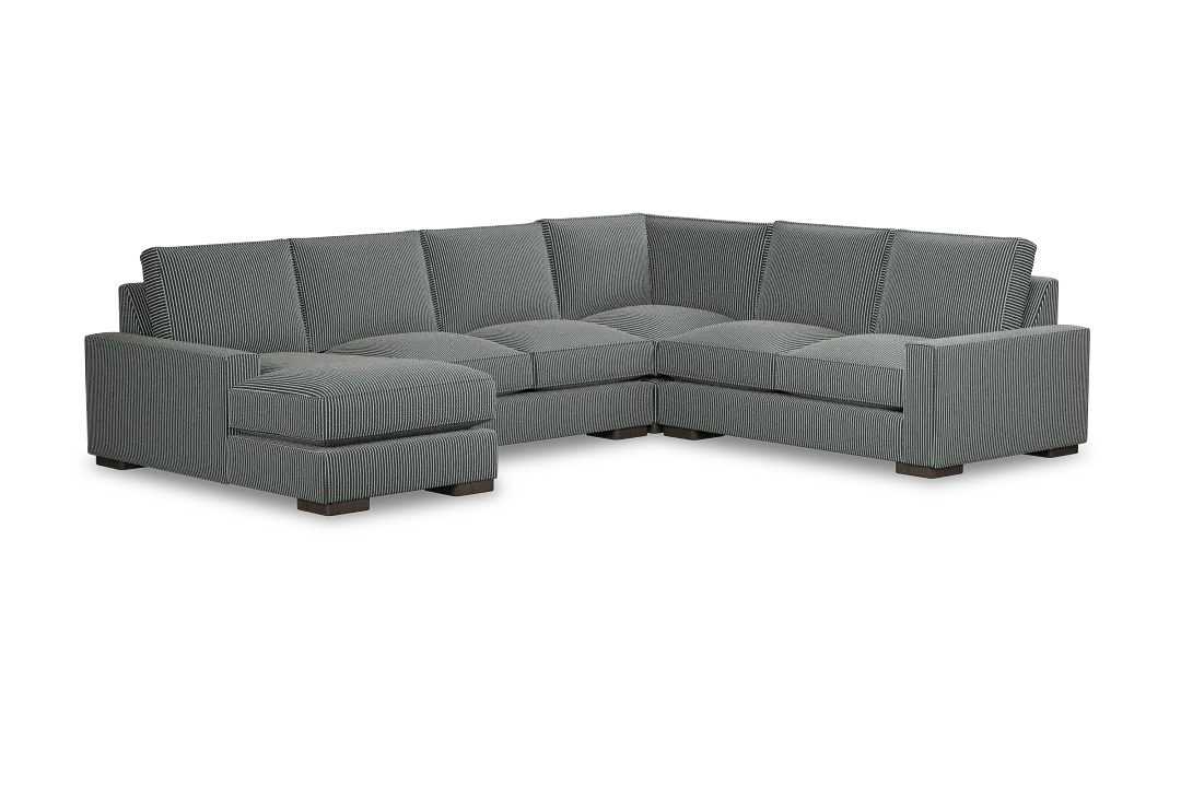 Edgewater Lucy Navy Medium Left Chaise Sectional
