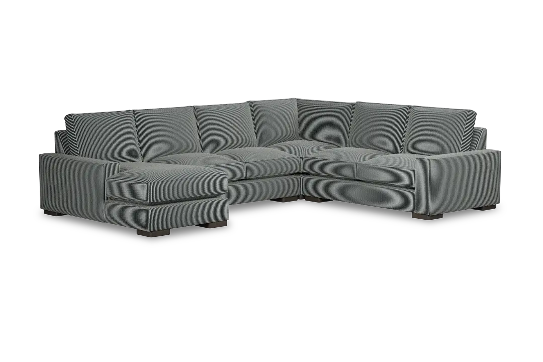 Edgewater Lucy Navy Medium Left Chaise Sectional Edgewater Lucy Navy Medium Left Chaise Sectional