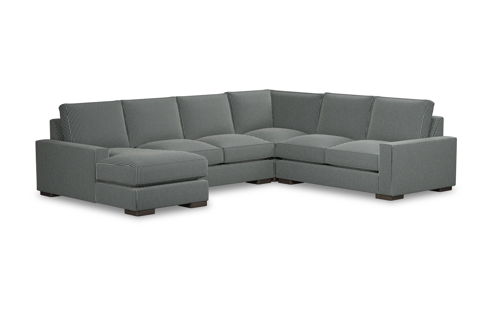 Edgewater Lucy Navy Medium Left Chaise Sectional