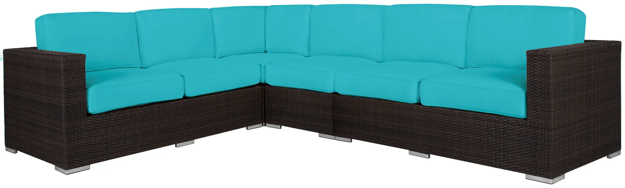 Fina Dark Teal Large Two-arm Sectional Fina Dark Teal Large Two-arm Sectional