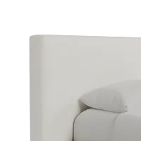 Grayton Elite Ivory 44" Upholstered Platform Bed