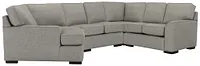 Austin Gray Fabric Small Left Cuddler Sectional