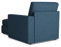 Citymod Blue Fabric Right Chaise