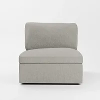 Destin Elevation Khaki Fabric Swivel Chair