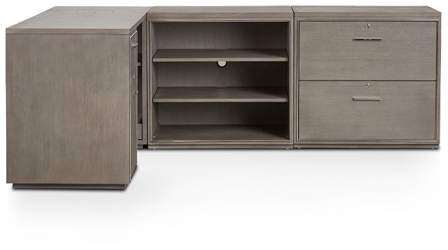 Highline Gray L Desk