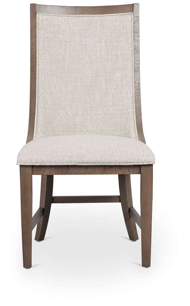 Heron Cove Light Tone Curved Upholstered Side Chair