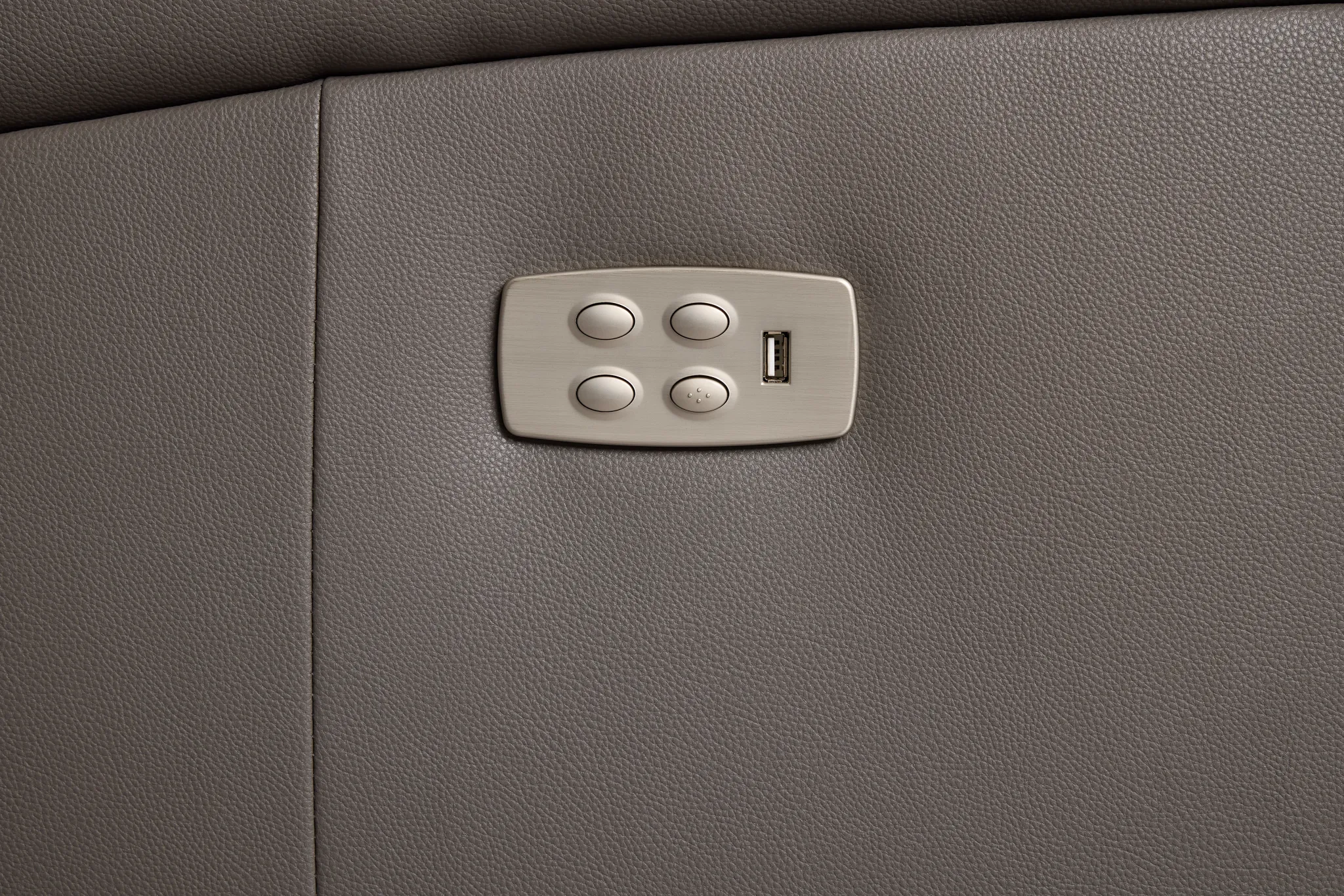 Rhett Gray Micro Power Reclining Console Loveseat