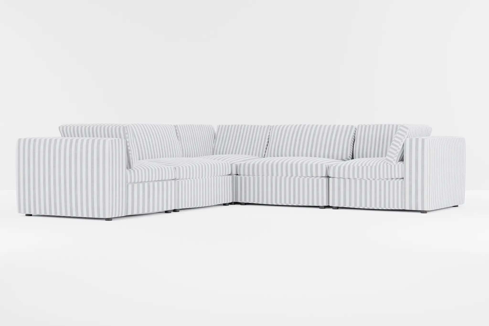 Destin Sea Lane Dark Blue Fabric 5-piece Modular Sectional Destin Sea Lane Dark Blue Fabric 5-piece Modular Sectional