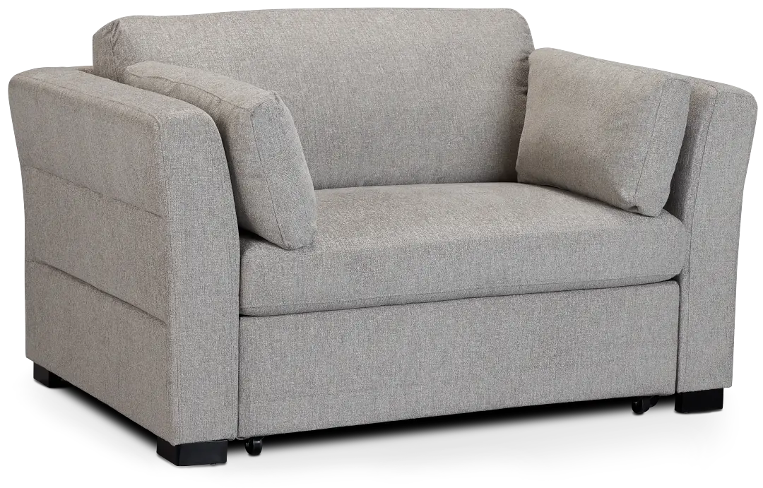 Amber Light Gray Chair Pull-up Sleeper Amber Light Gray Chair Pull-up Sleeper