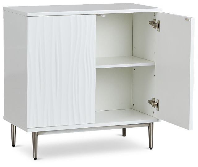 Waves White Two-door Cabinet