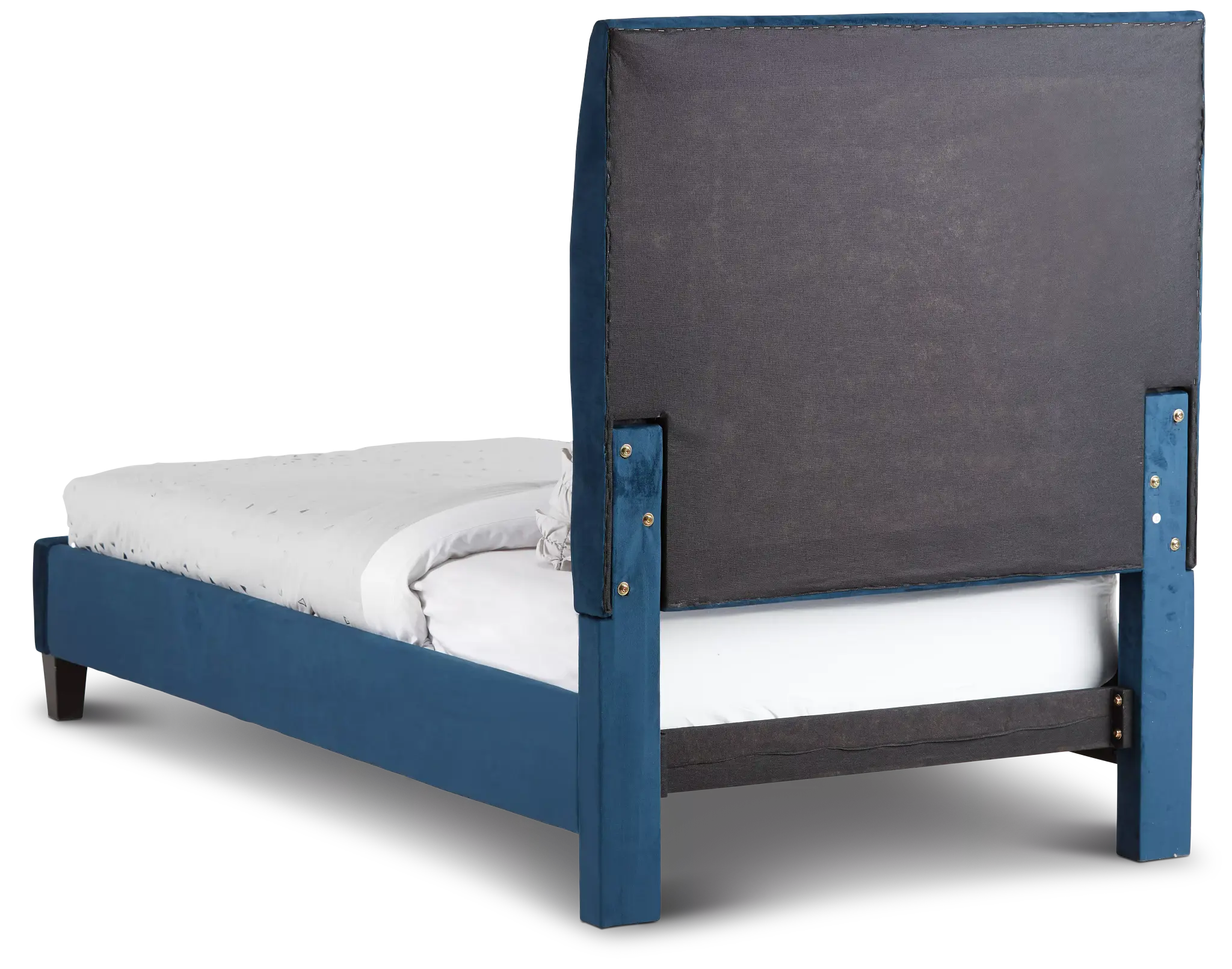 Lucy Dark Blue Uph Platform Bed Lucy Dark Blue Uph Platform Bed