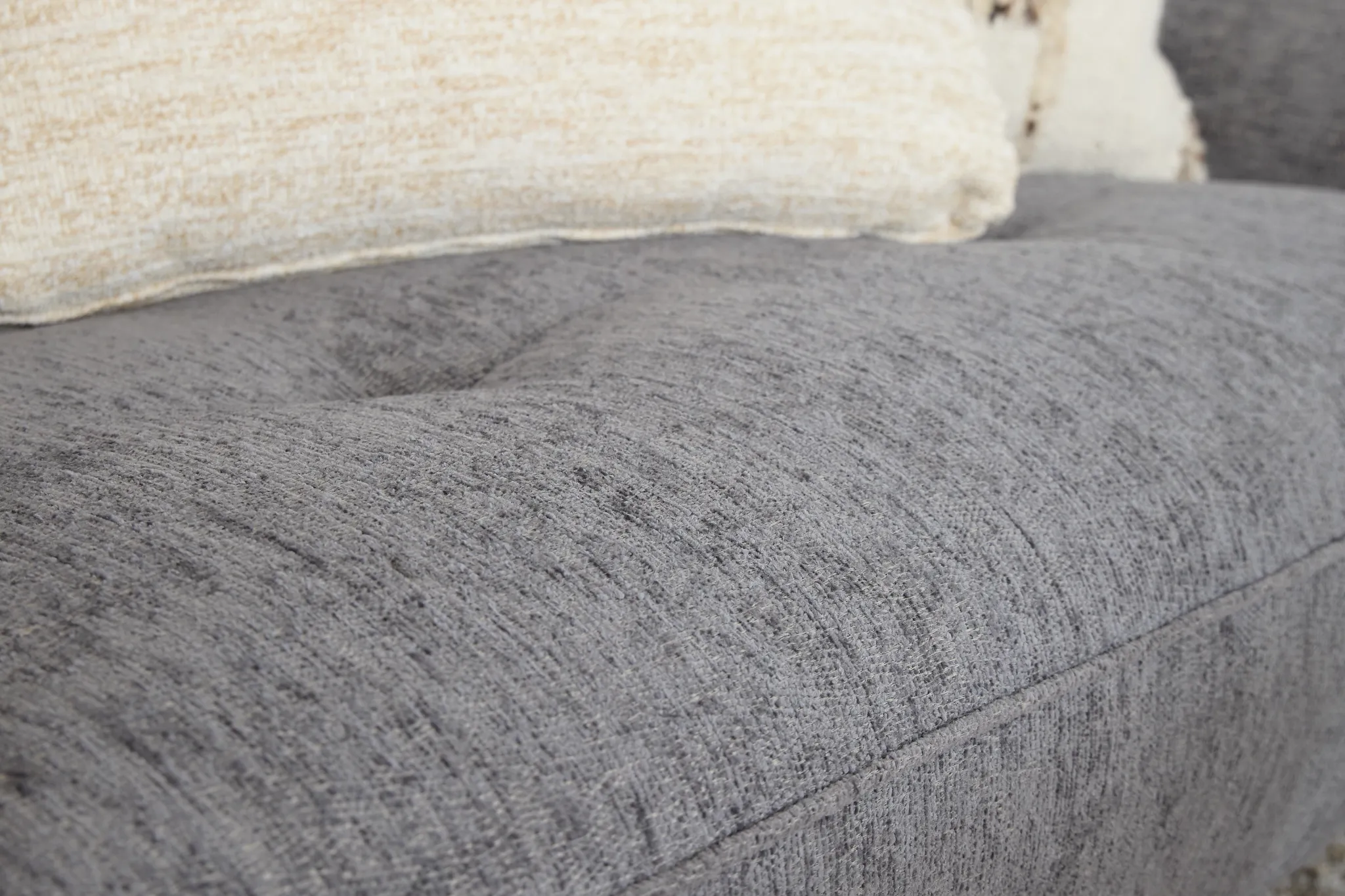 Zoey Dark Gray Fabric Loveseat
