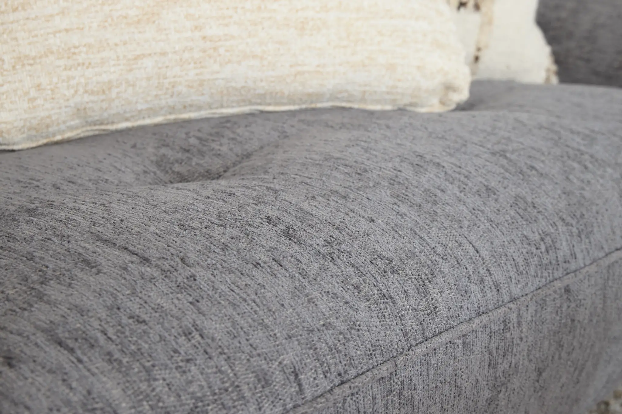 Zoey Dark Gray Fabric Loveseat Zoey Dark Gray Fabric Loveseat