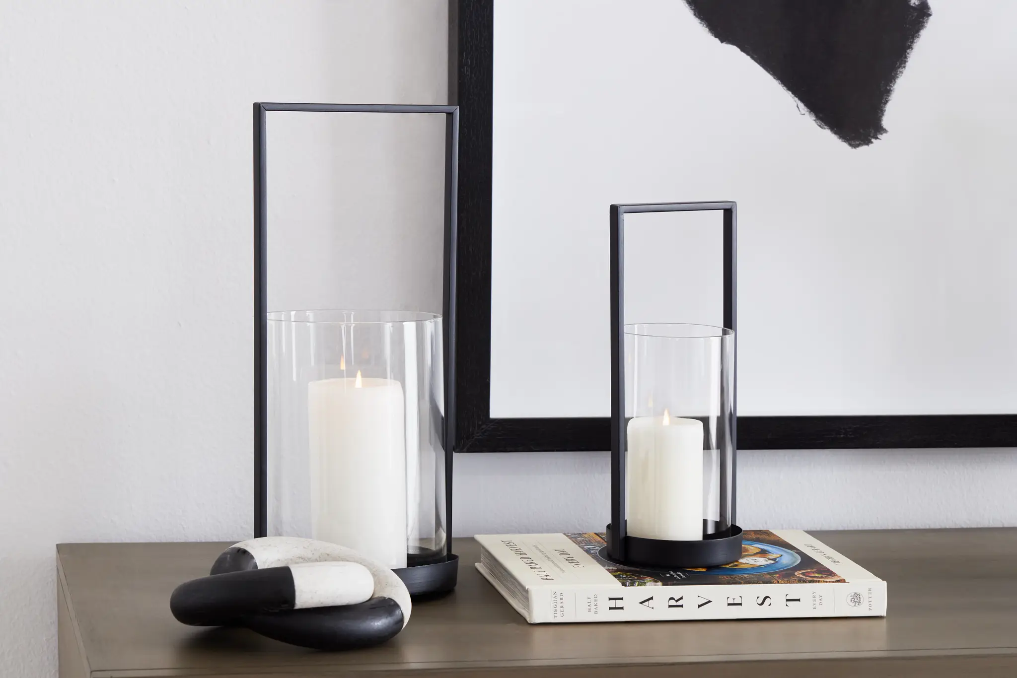 Edna Black Small Candle Holder Edna Black Small Candle Holder