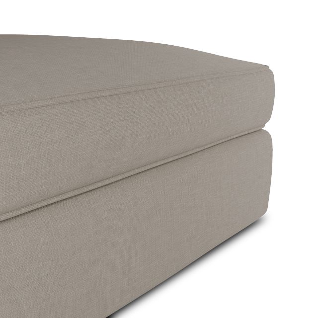 Siesta Suave Beige Fabric Ottoman