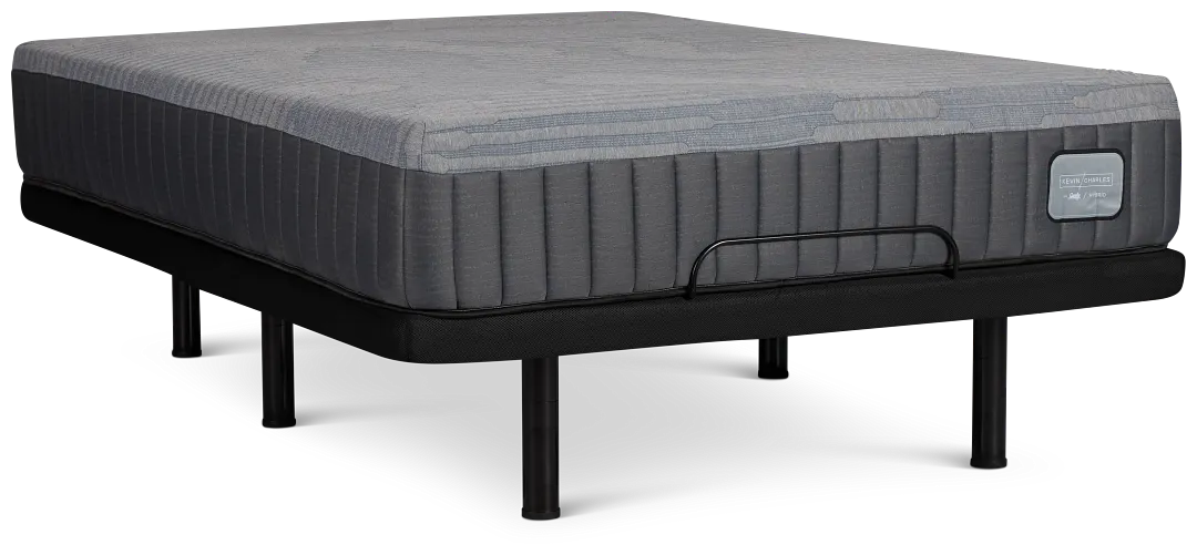 Kevin Charles By Sealy Hybrid Medium Deluxe Adjustable Mattress Set