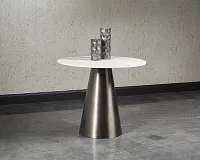 Delta Dark Gray Marble Round Table