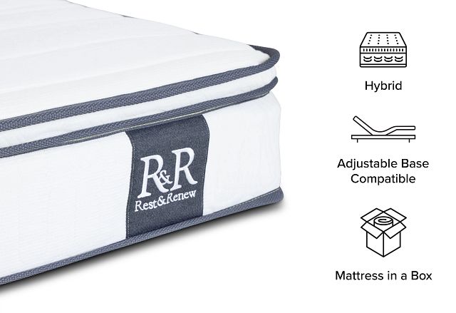 Rest & Renew 8" Hybrid Memory Foam & Innerspring Mattress