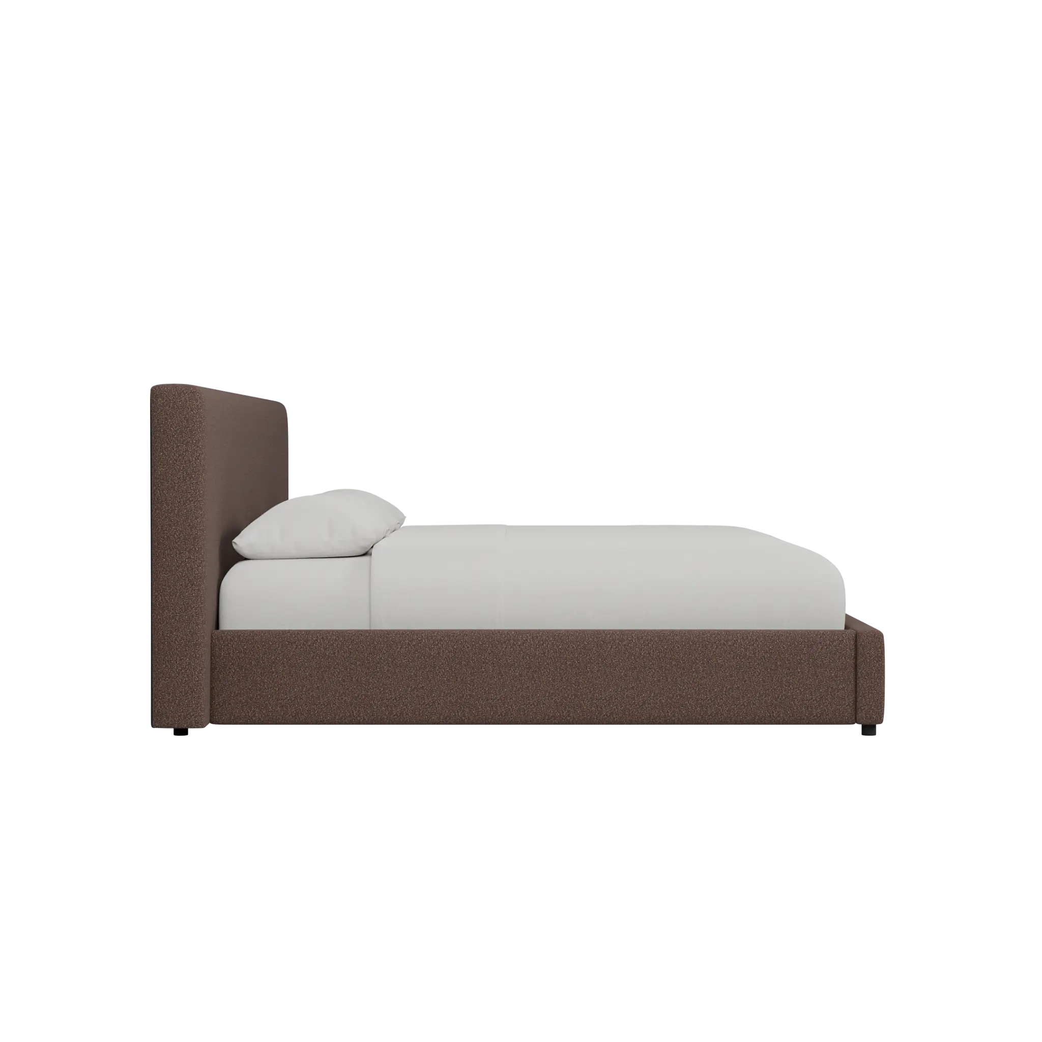 Grayton Elite Dark Brown 44" Upholstered Platform Bed Grayton Elite Dark Brown 44" Upholstered Platform Bed
