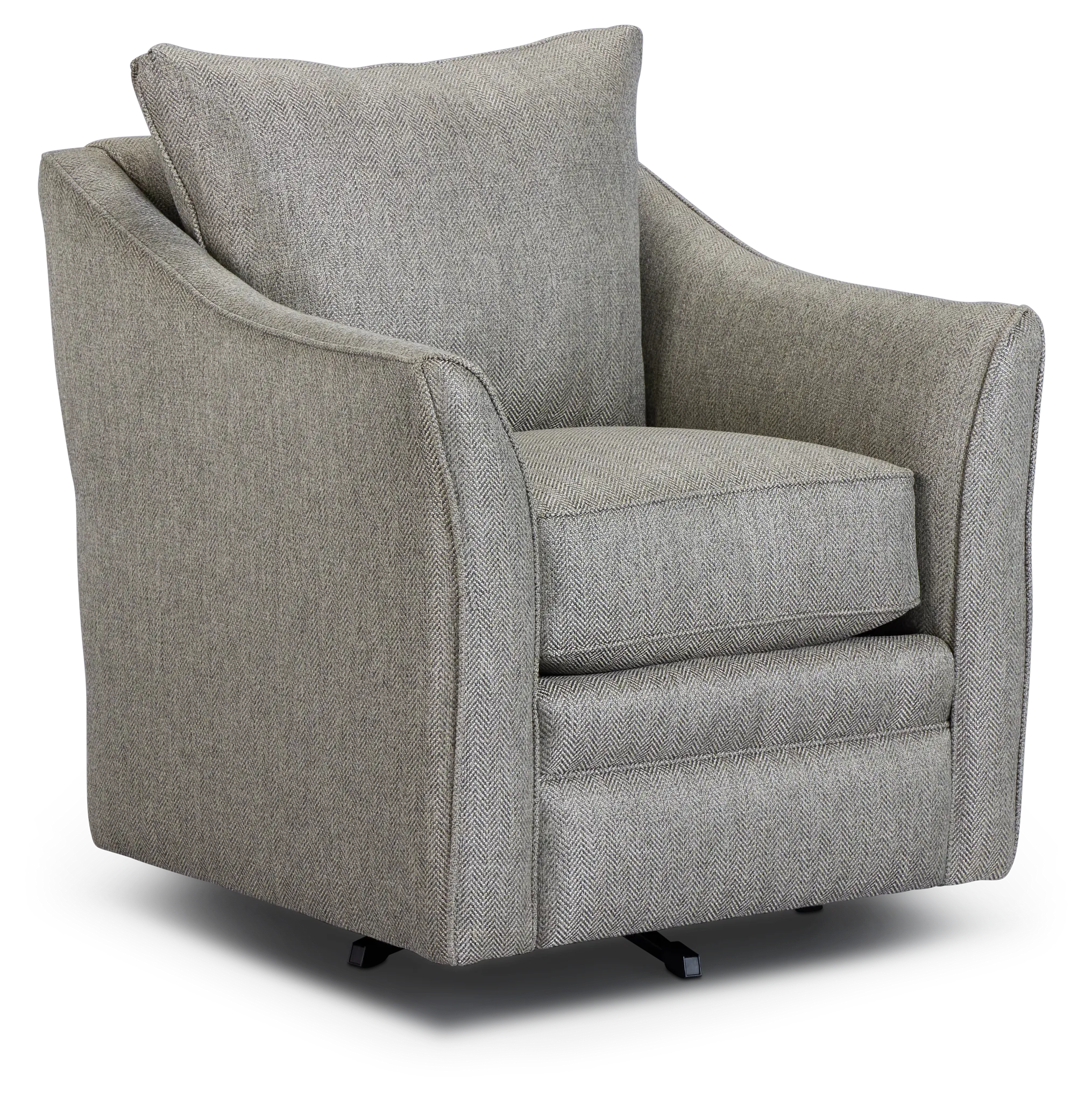 Avery Dark Gray Fabric Swivel Rocking Glider