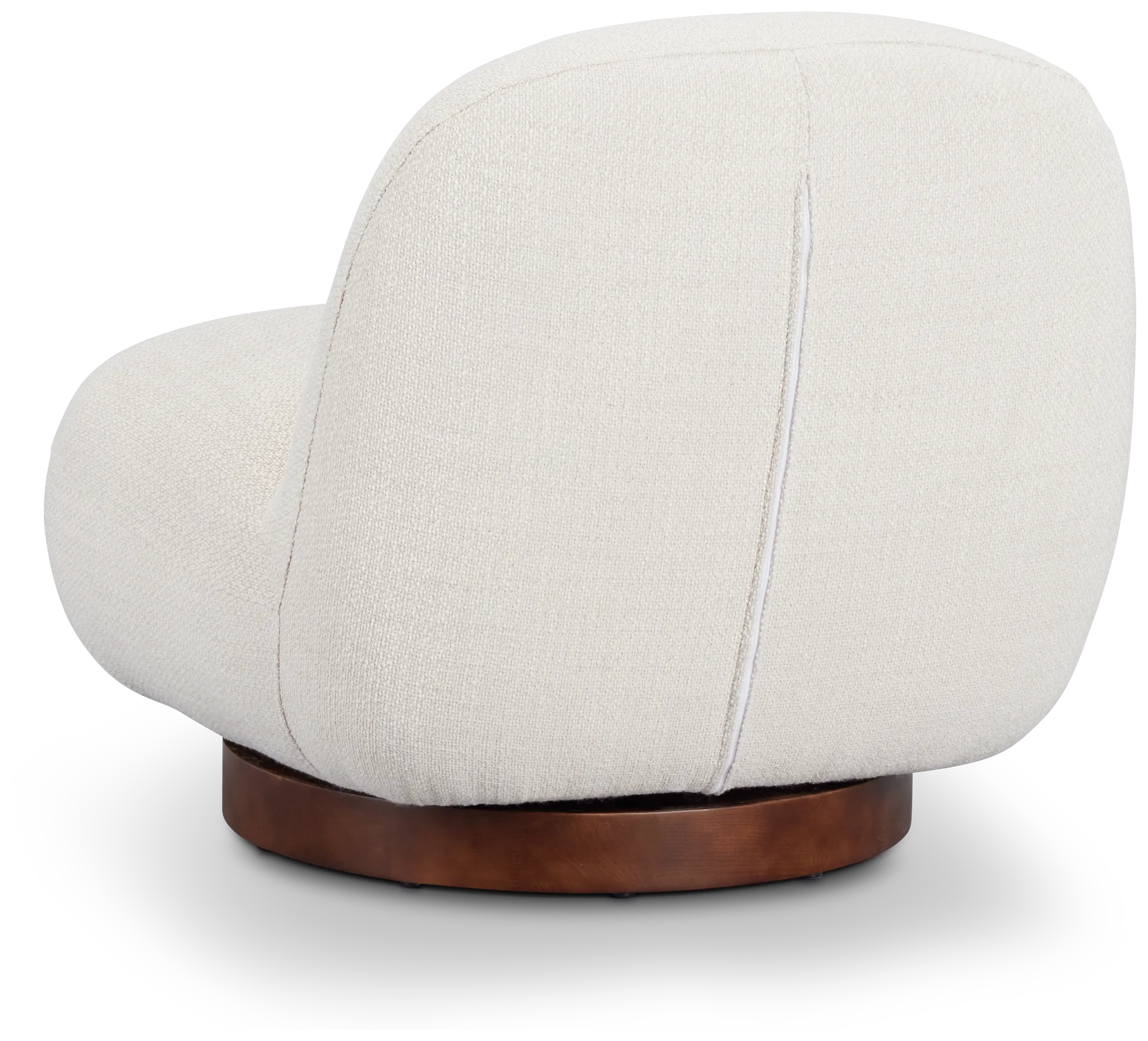 Aaliyah Dark Beige Fabric Swivel Accent Chair