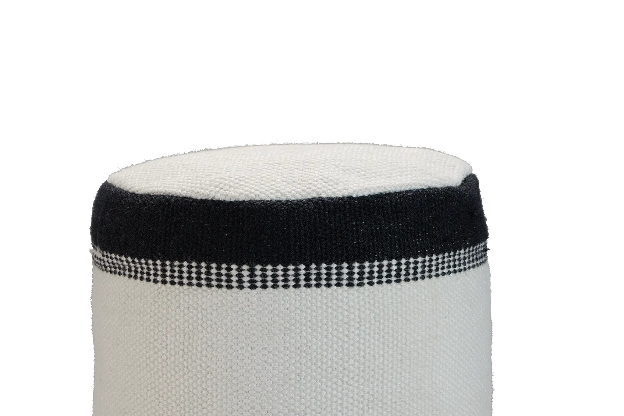 Max Black Round Accent Pouf Max Black Round Accent Pouf