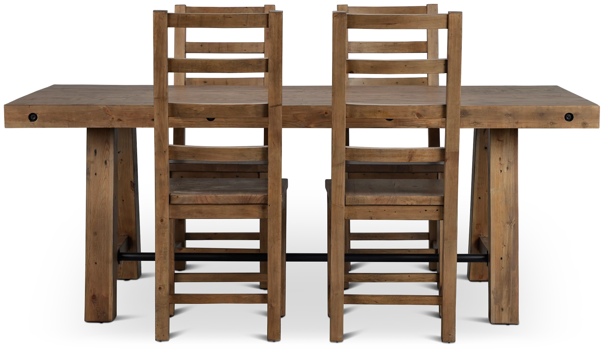 Maxton Mid Tone Rect Table & 4 Chairs