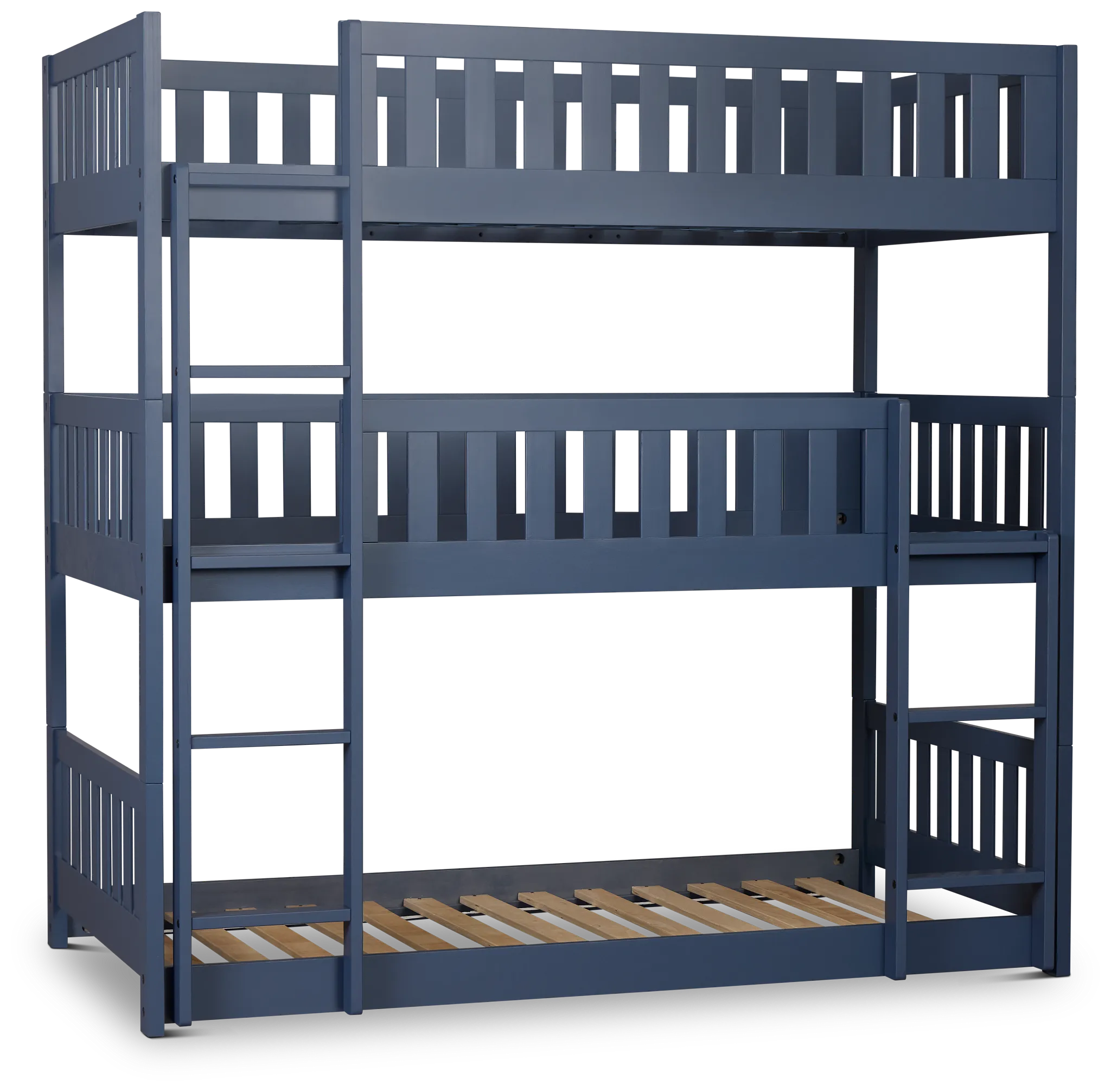 Charleston Dark Blue Triple Bunk Bed
