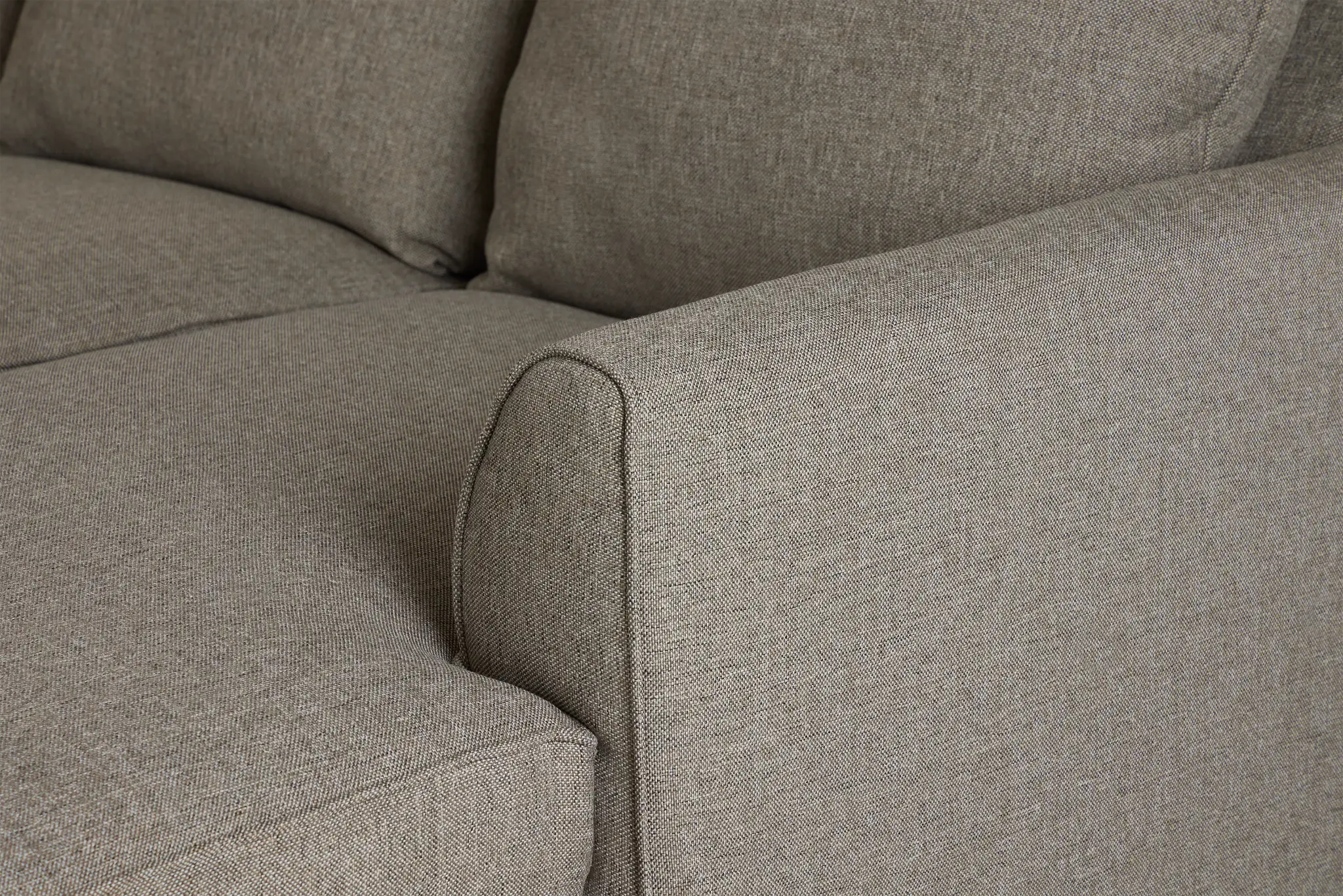 Asheville Brown Fabric Large Right Chaise Sectional Asheville Brown Fabric Large Right Chaise Sectional