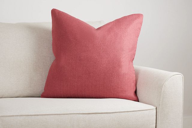 Zeke Coral 24" Accent Pillow