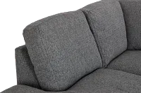 Veronica Dark Gray Down Left Bumper Sectional